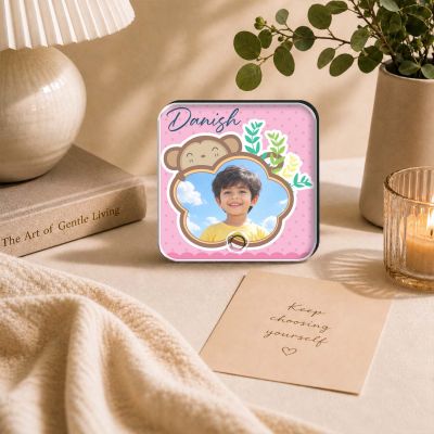 Personalised Musical Fridge Magnet with Custom Photo, Name & Song  Rechargeable Battery, Type-C USB Charging | Birthday Gift for Kids & Music Lover Boy